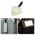 thumbnail image 4 of Unique Bargains 1 Pc Letter Shell Luggage Tag for Travelling Light Green Soft Rubber, 4 of 4