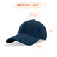 thumbnail image 2 of Gorra de béisbol de algodón con techo rígido para hombres y mujeres, gorra con protección solar sólida, sombrilla, gorra de lengua de pato, gorra de béisbol, azul marino, 2 of 6
