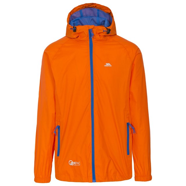 Trespass - Chaqueta Impermeable Plegable Qikpac para Adultos (Atardecer)