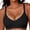 Black, variant on Women Wireless Bra Deep V Adjustable Strap Push-Up Design Comfortable Skin-Friendly Daily Fashion Gray 36(L)