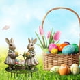 thumbnail image 4 of Fiudx Estacas de Pascua para Jardín, Coloridas Decoraciones Acrílicas, Diseños Originales de Conejitos y Huevos, Material Resistente a La Intemperie, Decoración Festiva para Exteriores, Celebración d, 4 of 5