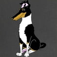 thumbnail image 2 of CafePress - Smooth Tricolor Collie Maternity Dark T Shirt - Maternity Dark T-Shirt, 2 of 3
