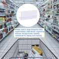 thumbnail image 3 of Uxcell 60x28mm Clear Blue Plastic Label Holder Clip for Shelf, 25 Pack, 3 of 6