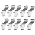thumbnail image 2 of Weloille 10 Pack Vinyl Siding Hooks Hanger, No-Hole Needed Heavy Duty Vinyl Siding Clips for No Damage Hanging Things on Siding, 2 of 9
