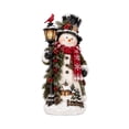thumbnail image 2 of KUAZOU Christmas Snowman Figurine, Winter Village Tabletop Decoration for Christmas Decorations, Holiday Home Decor, Room Decor, Shelf Mantel Display, Festive Gift for Family and Friends, 2 of 5