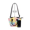 thumbnail image 5 of Single Shoulder Bag Rivet Bag 7.48×7.48×3.94in Removable Shoulder Belt Can Be Held Or Diagonal Across A Variety Of Matching Styles Yellow Tie-Dye Background Rainbow Colors_2, 5 of 6