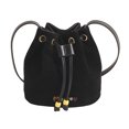 thumbnail image 3 of Bolso Tipo Cubo para Mujer Hombro Con Cordón Cruzado Gamuza El (caqui), 3 of 8