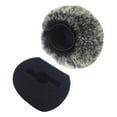 thumbnail image 2 of Bunblic Housse de Microphone Manchon de Microphone Réutilisable Diffusion Studio Micro Professionnel Pratique Muff Micro Pare-Brise pour H5 H6 Noir Blanc, 2 of 8