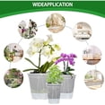 thumbnail image 5 of Clear Plastic Plant Pots, 7 in Height, Drainage Holes, Planters for indoor Plants, Orchid Repotting, 1 Pc, 5 of 6