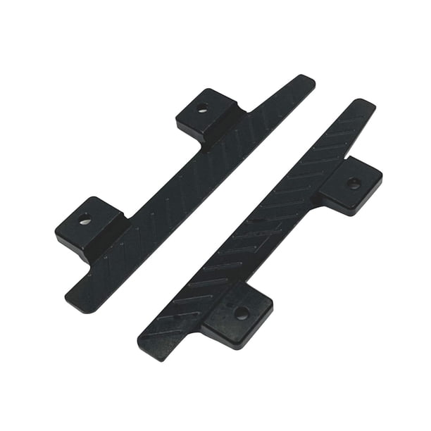 Pedales laterales de aluminio para coche RC, resistentes y estribos para estribos. Negro