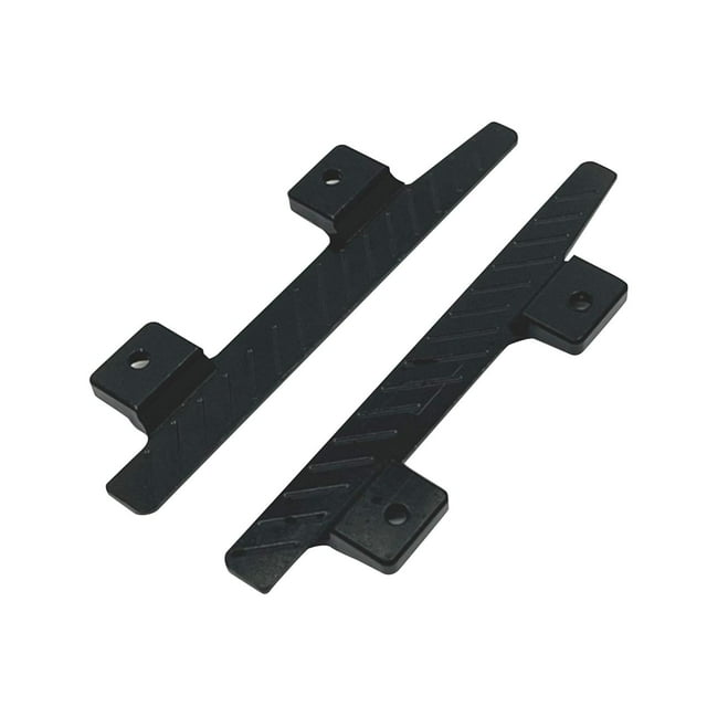 Estribos laterales de metal, accesorio resistente, pieza de repuesto, pedales para coche RC, placa para el pie Negro