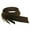 Brown, variant on Buffalo Leather Strips 8/9 ounce 1" (25mm) / Black