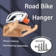 thumbnail image 3 of Soporte de pared para bicicletas - Portabicicletas de interior - Almacenamiento de portabicicletas de bambú con estante extraíble Estante de exhibición de clasificación de bicicletas, 3 of 5
