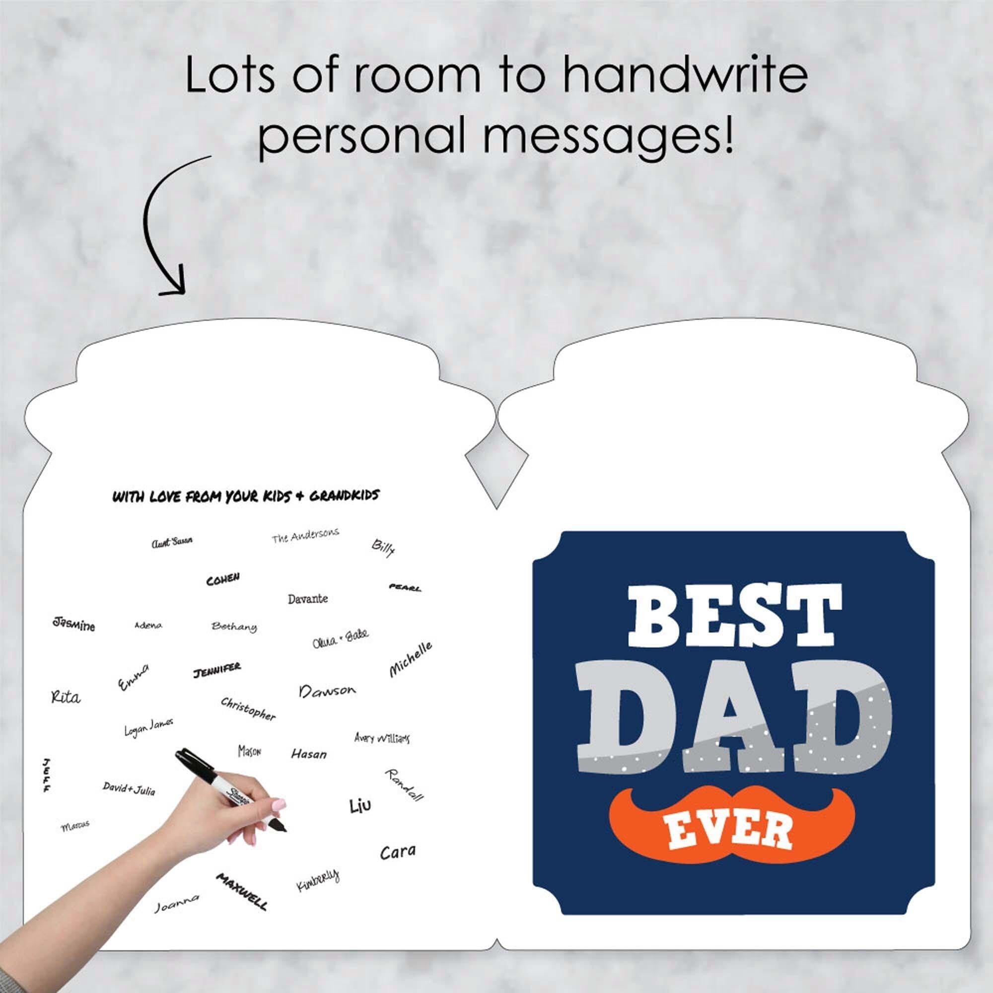 Big Dot of Happiness Happy Father's Day - We Love Dad Giant Greeting Card - Big Shaped Jumborific Card