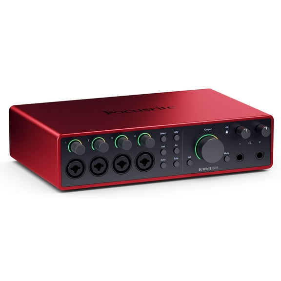 Focusrite Scarlett 18i16 4th Gen USB Audio Interface with Software Suite