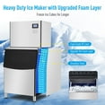 thumbnail image 3 of Soonbuy Electactic Ice Maker, Commercial Ice Machine, 550Lbs/Day, Stainless Steel Ice Machine with 300 Lbs Capacity, Ideal for Restaurant, Bars, Home and Offices, Includes Scoop, 3 of 7