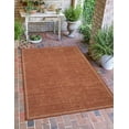 thumbnail image 2 of Linon Outdoor Washable Area Rug Collection, Orange and Ivory, 3' x 5', 2 of 7