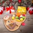 thumbnail image 6 of Wood Serving Tray Kitchen Platter Xmas Decor Festivals for Cheese Cookie Sandwich Dessert Christmas Decorative Plate Ornament Hat, 6 of 9