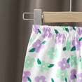 thumbnail image 6 of Gubotare Youth Shorts Boys Kids Toddler Boys Stretch Shorts Boys Cotton Solid Color Bottoms Cargo Shorts Joggers Boys Basketball Shorts 2T 3T (Light Purple,2-3 Years), 6 of 7