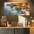 thumbnail image 1 of Rochers Dorés et Plage à Algarve - Grande Toile d'Art de Bord de Mer, 1 of 3