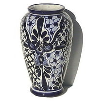 Blue Mermaid Talavera Flower Vase