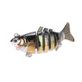 thumbnail image 2 of Señuelo multiarticulado Swimbait, cebo duro de pesca de varias secciones con 2 anzuelos para lubina, trucha, agua dulce y salada3 #, 2 of 10