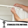 thumbnail image 2 of 4pcs Ceiling Curtain Rod Bracket Curtain Rod Holder Stainless Steel Ceiling Curtain Rods Hangers, 2 of 8