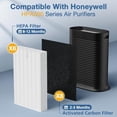 thumbnail image 6 of HPA300 HEPA Replacement Filt-er for Honeywell HPA300 Series Air Purifi-ers HPA300 HPA300VP HPA304 HPA3300, Replace HRF-R3 (6 HEPA R Replacement Filt-ers + 8 Activated Carbon Pre-Filter), 6 of 7