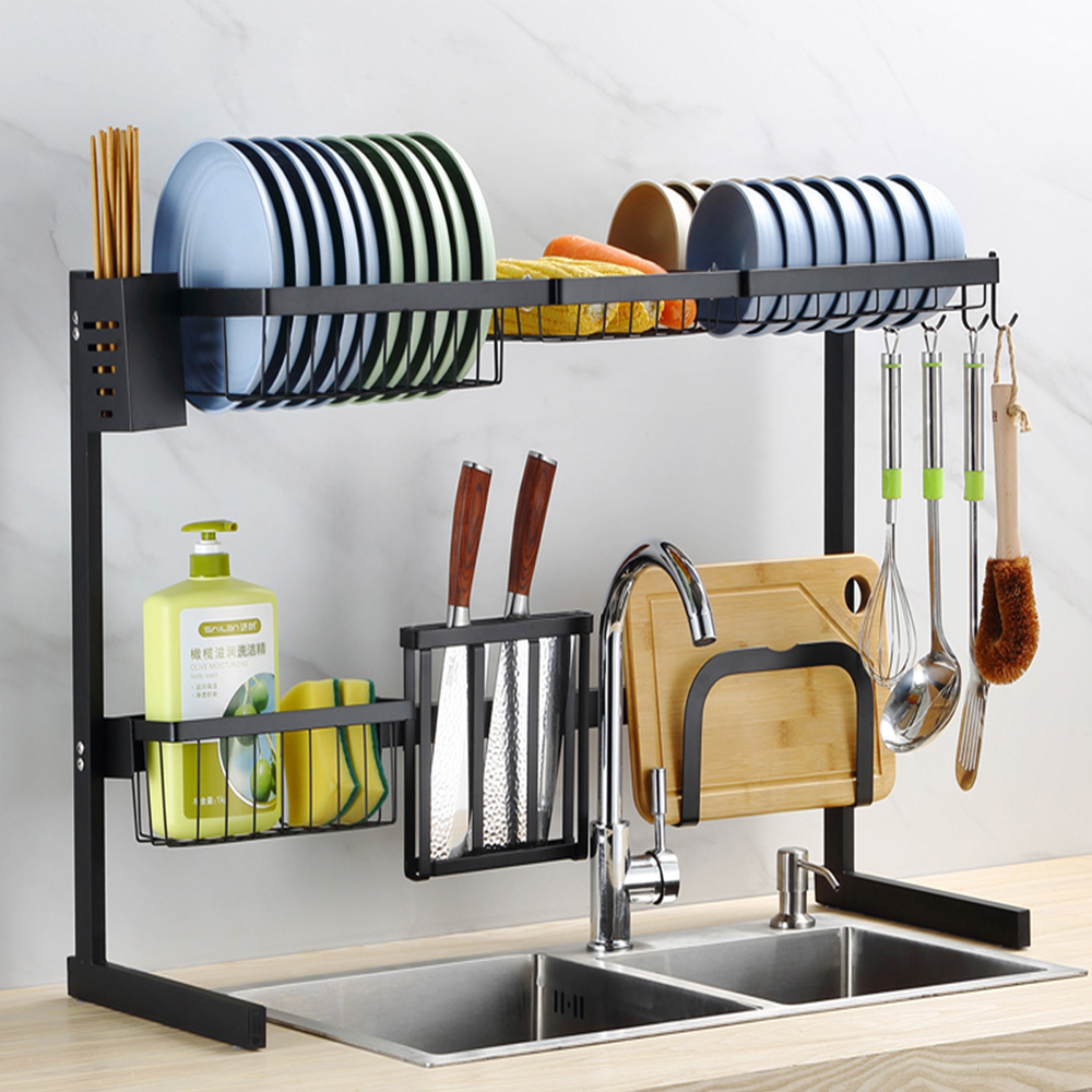 Over The Sink Shelf Storage Rack Stainless Steel Dish Drying Rack