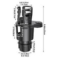 thumbnail image 3 of 1 Pcs Car Cup Holder Expander 4-in-1 Multi-Functional Beverage Holder with Double Layer Storage Rack ABS Plastic Non-Slip Design for Vehicle Drink Organization, 3 of 7