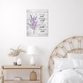 thumbnail image 4 of Inspirational Quotes Wall Art, Purple Floral Lavender with Butterfly Canvas Wall Art, Spring Rustic Wildflower Wall Art Decor for Living Room Bedroom Bathroom Kitchen, 16L x 12W Inches, 4 of 6