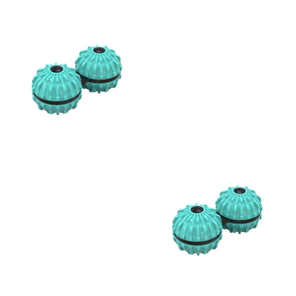 Vogacara Bola de masaje, de mano de plástico, único, inteligente, sensorial, EDC, masajeador de piernas para niños y adultos, juguete Azul claro 2piezas