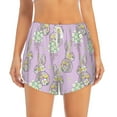 thumbnail image 2 of Honeii Hand drawn bunny print a double-layered women's running short, ideal for gym, tennis, and various activities, complete with a practical pocket-XX-Large, 2 of 7