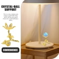 thumbnail image 3 of CIMAXIC Crystal Ball Base Metal Rose Flower Shaped Crystal Ball Display Base Sphere Holder,3.54"X2.76"X2.36", 3 of 4