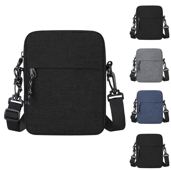 Hfnxid Small Messenger Bag for Men Work Crossbody Shoulder Bags Crossover Purses and Handbags Solid Color Mini Cross Body Satchel Bag