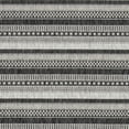 thumbnail image 6 of SAFAVIEH Courtyard Xzavier Geometric Striped Indoor/Outdoor Area Rug, 5'3" x 7'7", Black/Grey, 6 of 7