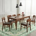 thumbnail image 2 of Ultrug Vintage Floral Print Rugs Soft Boho Carpet Retro Distressed Area Rug for Living Room Bedroom Home Decor,5'x7',Green, 2 of 7