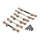 thumbnail image 1 of 6 varillas de enlace de dirección RC, accesorio de varillas ajustables de metal, piezas de vehículos modelo RC, de metal para P73200 P73240 escala Champán, 1 of 8
