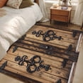thumbnail image 4 of 3'x5' Area Rugs, Barn Door Indoor Outdoor Area Rug for Living Room Bedroom, Farmhouse Wooden Grain Rustic Tribal Pattern Washable Bathroom Rugs Kitchen Floor Carpet Mats Home Decor Aesthetic, 4 of 8