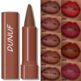 thumbnail image 3 of Delineador de labios cónico degradado, lápiz labial de terciopelo marrón negro mate, resistente al agua, tinte de contorno no pegajoso, delineador de labios, crayón, maquillaje de labios, 3 of 5