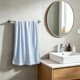 thumbnail image 1 of Toalla de felpa de poliéster con textura de ondas de agua | Toalla de baño absorbente de secado rápido | Toalla facial suave para la limpieza diaria del hogar, 1 of 6