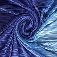 thumbnail image 2 of Zelouf Ombre Pleated Poly Knit  , Sewing, DIY, Crafts Fabric by the Yard, Navy/cobalt/sky, 3 Yard, 2 of 3