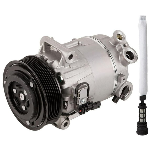 AC Compressor w/ A/C Drier For Buick Regal LaCrosse eAssist Chevy Malibu & Impala Hybrid - BuyAutoParts
