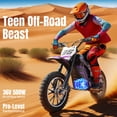 thumbnail image 4 of Aoemoe Motorcycle, Motorized Dirt Bikes for kids 8-14, 36V 500W – 15 MPH Top Speed, Dual Suspension, Purple, 4 of 9