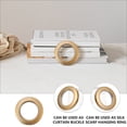 thumbnail image 1 of FONDOTIN 80Pcs Golden Nanoscale Plastic Curtain Rings for Sliding Curtain Rods Modern Design, 1 of 6