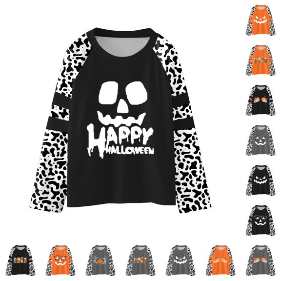 Zylarhe Kids Halloween Jumpsuits Dance Themed Stage Performance Party Wear Playful Home Outfit for Girls Khaki 5-6 Years