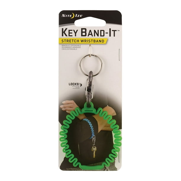 Nite Ize Key Bandit Stretch Wristband Key Holder 2.56” x .5” Lime