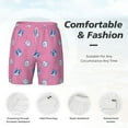 thumbnail image 6 of Picia French Bulldog pattern Mens Swim Trunks with Compression Liner Stretch Beach Shorts Quick Dry with Zipper Pockets No-Chafing Board Shorts-XX-Large, 6 of 9