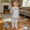 thumbnail image 2 of Kids Colorable Pants Set DIY Craft Sleepwear Girls Boys Sleepers Long Sleeve Tops and Pants Loungewear Cute Cartoon Outfits 2-10 Years, 2 of 9