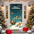 thumbnail image 2 of Uutvery Seasonal Door Decoration with Santa Claus Design, 35x72 Inch Christmas Door Cover,Xmas Door Hanging Decor for Holiday Party and Home Celebration, 2 of 6